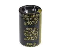 3 Pezzi 100V 2200uF 25x40 25x40mm 2 Condensatore elettrolitico con terminale a scatto a saldare pin