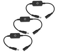 3 Pezzi 12-24V Striscia LED Regolatore di luminosità Interruttore LED Strip Dimmer Switch Touch Inline Dimmer Tact Switch Controller