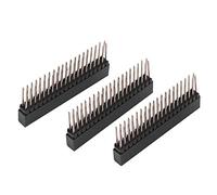 3 Pezzi 2,54 mm Pin Header Intestazioni Pin Femmina Extra Alta a Doppia per Computer e Breadboard