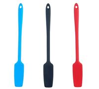 3 Pezzi 28cm Spatole in silicone resistente con Aggancio,Cucchiaio Silicone Cucina,Cucchiai Senza BPA Silicone Antiaderente,Spatole Vasetti con Manico Lungo, per marmellata