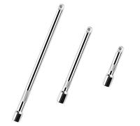 3 Pezzi 3/8'' Prolunghe per Cricchetto, Prolunga Chiave a Cricchetto | 75mm/150mm/250mm Prolunga per Chiave a Bussola, Estensione per Inserti per Avvitatori a Impatto Cricchetti a Scatto