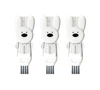 3 pezzi 3 in 1 spazzola per coperchi multifunzionale per la pulizia bianca