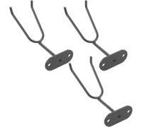 3 pezzi, 3 pistole a spruzzo a forma di U da parete, realizzate in acciaio al carbonio, estetica: funziona sia come una st, supporto per pistola per vernice: mantiene tazze di vernice spray