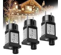 3 pezzi 31V 6W LED Timer Alimentatore di rete: catena luminosa adattatore 8 modalità con funzione di memoria, trasformatore LED a bassa tensione, adattatore IP44 trasformatore per illuminazione