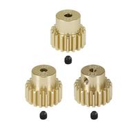 3 pezzi 32P 3,175 mm Pignone ingranaggio motore Lega di alluminio 7075 11T 12T 13T 14T 15T 16T 17T 18T 19T 20T(3PCS 17T 18T 19T)
