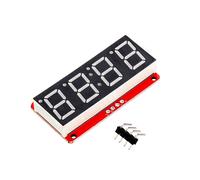 3 pezzi 4 cifre 7 segmenti 0,56' tubo LED display decimale 7 segmenti modulo orologio I2C HT16K33 doppio punto