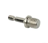 3 pezzi /4 "Hex Shank Drill Chuck Adapter for M14 Lucidatura Disco Collegamento Rod, Argento Metallo Power Tool Accessorio per Trapani Elettrici e