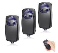3 Pezzi 433.92MHz Telecomando Cancello per NICE FlO2r-s, Telecomandi 2 Tasti Rolling Code per Nice Bella Porta Automatica Compatibile con Ricevitori FLOXR FLOXIR FLOX2R OXI OX2