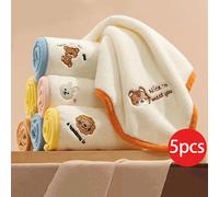 3 pezzi/5 pezzi/10 pezzi Asciugamani viso per neonati, Salviettine super morbide per bambini appena nati, Colore casuale Tagli UnicaFumetto,LetterePoliestere