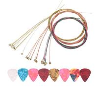 3 pezzi 6 corde per chitarra acustica con 0,46 mm 8 plettri per chitarra acustica elettrica principianti esecutori