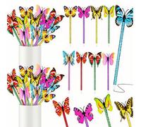 3 pezzi/6 pezzi/8 pezzi Penne a a farfalla in blocco Accessori per forniture da ufficio a farfalla Bomboniere per feste Penne floreali adatte per casa, aula, scuola, insegnanti, studenti, ritorno a sc