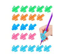 3 pezzi/6 pezzi/9 pezzi/10 pezzi/12 pezzi Set di portapenne per bambini di colore unito, correttore di postura per portapenne, strumento di assistenza speciale per la scrittura per bambini in età pres