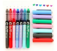 3 pezzi/7 pezzi/12 pezzi Penne a gel multicolore a inchiostro liquido ad asciugatura rapida, penne per firma a inchiostro liquido colorato da 0,5 mm, penne gel con tubo ad ago completo per studenti, a