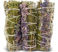 3 pezzi/8 pezzi Bacchette di incenso di rosmarino e salvia | Lavanda con salvia bianca, Lavanda, 3 pezzi Palo Santo, Applicatore Halo Stick, adatto per decorazione domestica, regali per le vacanze e d