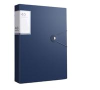 3 pezzi A4 File Bag 40 pagine Budget Binder Folders Grande capacità Documenti Libretto Studenti Cancelleria Ufficio Scrivania Organizer(Dark Blue-A4)