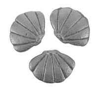 3 Pezzi Accessorio da Cucina a Conchiglia in Ferro Riutilizzabile | Conduzione Uniforme del Calore, Manutenzione Semplice, per Saltare e Cucina Vegetariana