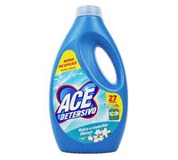 3 PEZZI Ace Detersivo Liquido Lavatrice talco muschio bianco Lavaggi(27x3)1350ml
