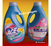 3 pezzi Ace Lavatrice 27 Lavaggi Detersivo Colorati Smacchia e Igienizza 1350ml