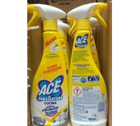 3 pezzi Ace Spray Sgrassatore Cucina Senza Candeggina Limone Bergamotto 500ml