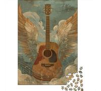 3 Pezzi Acoustic Guitar Set Di Biancheria Da Letto Con Stampa 3D Morbida Microfibra Copripiumino Con Cerniera Musical Wings Art Style Decorazione Per La Camera Da Letto Per Ragazzi E Ragazze 70x50cm/1