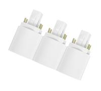 3 Pezzi, Adattatore Portalampada G24q a E27 a 4 Pin, Bianco | Case e Uffici, Conversione Semplice e Prestazioni Stabili, Plastica, Uso Versatile
