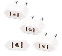 3 Pezzi Adattatore Presa Americana, Adattatore Spina USA-Italia, Adattatore US a UE, Adattatore USA a UE Europa, CE Certificatore US Plug Adapter Socket a Italia Francia Germania Spagna