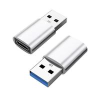 3 Pezzi Adattatore USB a USB C 3.0, Convertitore USB C a USB, Ricarica Rapida PD 27W/66W/100W QC, Compatibile con MacBook iPhone Mini Pro Max, Airpods, iPad Pro, Samsung Galaxy Note, Google Pixel