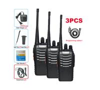 (3 pezzi Aggiungi procable) 3 pezzi Walkie Talkie Radio professionale BF-888S Citofono portatile di