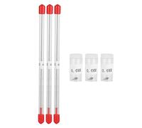 3 Pezzi Ago Aerografo Ugello, 0.4mm Airbrush Needle Sostituzione per Aerografo Pistola a Spruzzo Modello di Strumento di Manutenzione Accessori