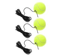 3 Pezzi Allenatore di Tennis con Palla e Corda, Portatile | Fibra Chimica, Uso per Allenamento Individuale e Diverse Configurazioni, Compatibile con Esercizi Sportivi