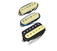 3 Pezzi Alnico 5 Pickup Single Coil Chitarra Elettrica Humbucker Pickup Set 52/52/52mm Per Chitarra SSH 5k + 6k + 8k Zebra(Color:3/4)