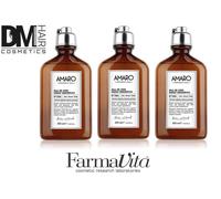 3 PEZZI AMARO ALL IN ONE DAILY SHAMPOO BOTANICO 250ml CAPELLI BARBA E CORPO 3in1