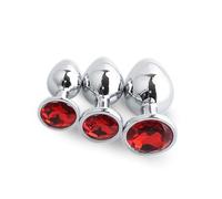 3 pezzi Ạnàlès Pl'ùgs a tenuta stagna in acciaio inox Prodotto per il relax per alleviare la fatica (rosso))