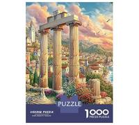 3 Pezzi Ancient Cityscape Set Di Biancheria Da Letto Stampa 3d in Microfibra Copripiumino Con Cerniera Ancient Ruins Per Tutte Le Stagioni Per Bambini,Ragazzi E Ragaz 38x26cm/1000pcs