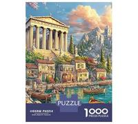 3 Pezzi Ancient Harbor Scene Set Di Biancheria Da Letto Stampa 3d in Microfibra Copripiumino Con Cerniera Greek Temple & Canal Decorazione Per La Camera Da Letto Per Ragazzi E Ragazze 70x50cm/1000pcs