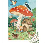 3 Pezzi Animal Kingdom Set Di Biancheria Da Letto Stampa 3d Morbida Microfibra Copripiumino Con Cerniera Mushroom House Kids Per Tutte Le Stagioni Per Ragazzi E Ragazze 52x38cm/1000pcs