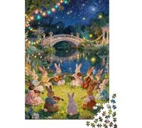 3 Pezzi Animal Party Set Di Biancheria Da Letto Stampa 3d Morbida Microfibra Con Chiusura A Strappo Rabbit Concert by Lake Decorazione Per La Camera Da Letto Per Ragazzi E Ragazze 70x50cm/1000pcs