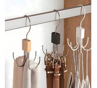 3 pezzi Appendicintura rotante a 360° - Organizer salvaspazio e multifunzionale per armadio per cinture, reggiseni, cravatte, sciarpe, canotte e portafogli - Soluzione di archiviazione accessori defin