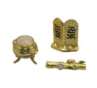 3 pezzi Arca dell'Alleanza Ebreo Aaronne germogliato Rod per decorazioni natalizie 2,4 cm 1,8 cm