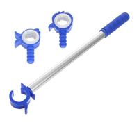 3 Pezzi Asta di Prolunga per Finestre Regolabile Blu | Struttura in Plastica e Metallo, Uso Domestico per Finestre Alte e Abbaini, Aiuta Anziani