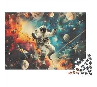 3 Pezzi Astronaut Floating Set Di Biancheria Da Letto Stampa 3d Morbida Microfibra Copripiumino Con Cerniera Space Adventure Fantasy Decorazione Per La Camera Da Letto Per Bambini,Ragazzi E Ragaz 52x3