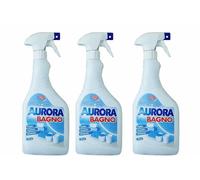 3 Pezzi Aurora Bagno Detergente Spray 750 ml Pulizia e Brillantezza per il Bagno