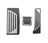 3 pezzi auto in acciaio inox + cuscinetti in gomma per pedale ALFA Romeo Giulia Stelvio AT acceleratore freno poggiapiedi pedale pad copertura