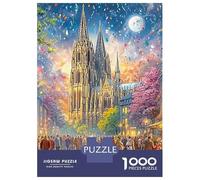 3 Pezzi Autumn Cathedral Scene Set Di Biancheria Da Letto Con Stampa 3D in Microfibra Con Chiusura A Strappo Castle at Moon Per Tutte Le Stagioni Per Bambini,Ragazzi E Ragaz 38x26cm/1000pcs