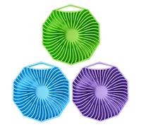 3 Pezzi Bagni In Silicone, Peeling Del Corpo In Silicone, Peeling In Silicone, Peeling In Silicone, Loofah Silicone, Pennello A Mano Peeling, Pennello Per La Doccia.