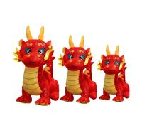 3 Pezzi Bamella mascotte cose pupazzo di pezza Dragon Soft Toy Bambola Figurina bambole animale di peluche del drago giocattolo drago imbottito peluche per cotone pp