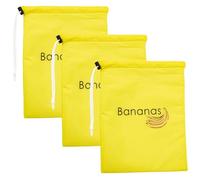 3 pezzi banana sacchetti freschi sacchetto di lattuga con chiusura a core di frigorifero riutilizzata da frutta e verdura riutilizzabile per la cucina domestica, custode della lattuga gialla per fr