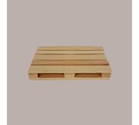 3 Pezzi Bancale Legno Naturale Mini Vassoio Pallet 16x24H3,5 cm