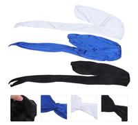 3 pezzi Bandana Copricapo Cappellini da pirata a coda lunga Cappello da pirata