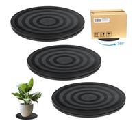 3 Pezzi Base Girevole, 20CM Piatto Girevole di 360 °, Piatto Rotante Girevole Base Multiuso, con Cuscinetti Sfera Supporto Base Girevole, per TV Gadget Piante Bonsai
